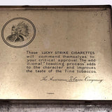 Vintage 1940s Lucky Strikes Tin with Custom Copper Cover