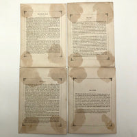 Antique Brittan Animal Cards - Set of Four