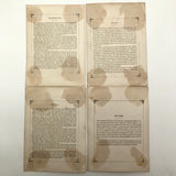 Antique Brittan Animal Cards - Set of Four