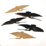 Asian Wooden Hanging Cranes - Set of Five