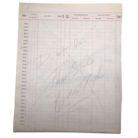 On hold C.1940 Hand-drawn Game Board on Huge Ledger Page (one of two)