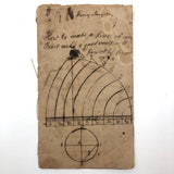 Harvey Stoughton's Early 19th Century Notebook with Diagrams, Drawings, Text