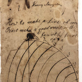 Harvey Stoughton's Early 19th Century Notebook with Diagrams, Drawings, Text