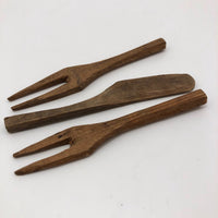 Mini Wooden Forks and Knife