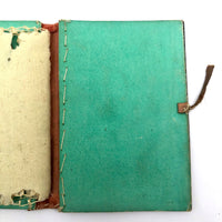 Marvelous Handmade Victorian Needle Book with Watercolor Cat Cover