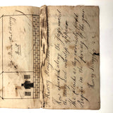 Harvey Stoughton's Early 19th Century Notebook with Diagrams, Drawings, Text