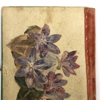 Marvelous Handmade Victorian Needle Book with Watercolor Cat Cover