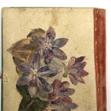 Marvelous Handmade Victorian Needle Book with Watercolor Cat Cover