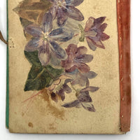 Marvelous Handmade Victorian Needle Book with Watercolor Cat Cover