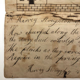 Harvey Stoughton's Early 19th Century Notebook with Diagrams, Drawings, Text