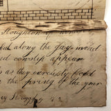 Harvey Stoughton's Early 19th Century Notebook with Diagrams, Drawings, Text