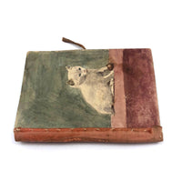 Marvelous Handmade Victorian Needle Book with Watercolor Cat Cover