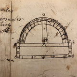 Harvey Stoughton's Early 19th Century Notebook with Diagrams, Drawings, Text