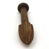 Nice Antique Carved and Turned Wooden Citrus Reamer