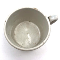 Mid 19th C Staffordshire Pearlware Child's Cup, "Breeze"