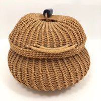 Marilyn Sharp Signed 1989 Lidded Basket
