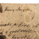 Harvey Stoughton's Early 19th Century Notebook with Diagrams, Drawings, Text