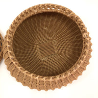 Marilyn Sharp Signed 1989 Lidded Basket