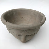 Hand-Thrown and Sculpted Studio Pottery Hanging Stoneware Planter With Female Face