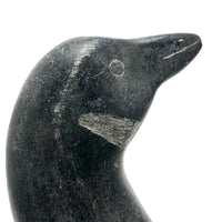 Inuit Carved Soapstone Canadian Goose, 7 Inches, Mid-Century