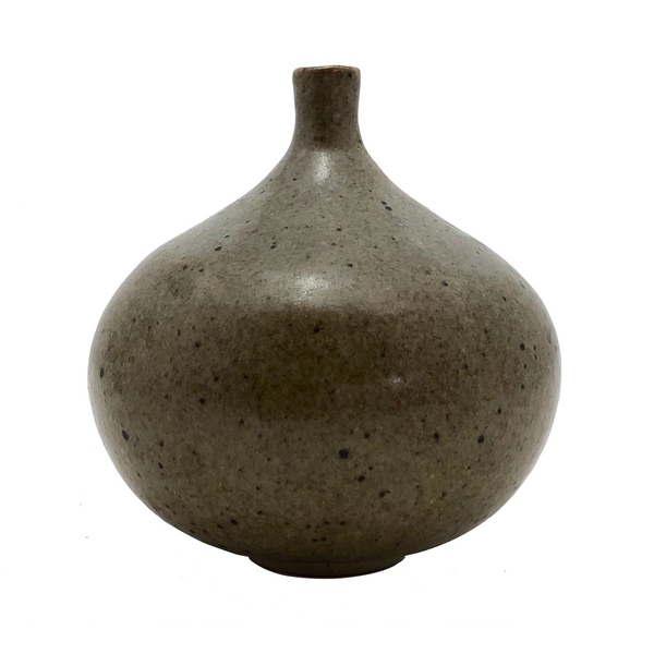 Jane Heald Mid-Century Very Fine Gray-Brown Pottery Weed Pot