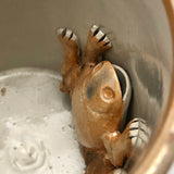 Sunderland Early 19th Century Lustreware Mug with Frog Inside!