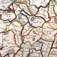 On hold Francess D. Fish's 1874 Hand-drawn Watercolor Map of Ireland