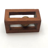 Geometric Carved Ball in Cage Whimsy