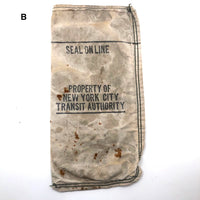 Vintage New York Transit Authority Token Collecting Bags - SOLD INDIVIDUALLY