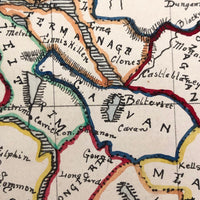 On hold Francess D. Fish's 1874 Hand-drawn Watercolor Map of Ireland