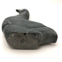 Inuit Carved Soapstone Canadian Goose, 7 Inches, Mid-Century