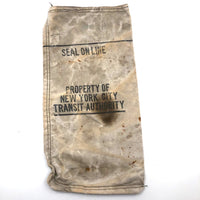 Vintage New York Transit Authority Token Collecting Bags - SOLD INDIVIDUALLY