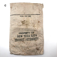 Vintage New York Transit Authority Token Collecting Bags - SOLD INDIVIDUALLY