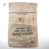 Vintage New York Transit Authority Token Collecting Bags - SOLD INDIVIDUALLY
