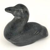 Inuit Carved Soapstone Canadian Goose, 7 Inches, Mid-Century
