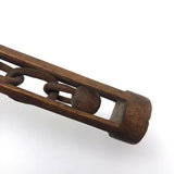 Interesting Old Carved Whimsy with Ball on Chain Inside Cage