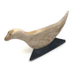 Inuit Carved Antler Bird on Stone Base