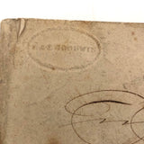 19th Century Penmanship Practice Notebook with Spencerian Bird Drawing