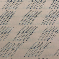 19th Century Penmanship Practice Notebook with Spencerian Bird Drawing