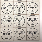 Creative Playthings Vintage 1969 Matching Faces Perception Plaques