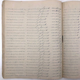19th Century Penmanship Practice Notebook with Spencerian Bird Drawing