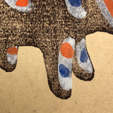 Japanese Woodblock Print Postcard, 1932, Year of the Monkey #2