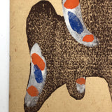 Japanese Woodblock Print Postcard, 1932, Year of the Monkey #2