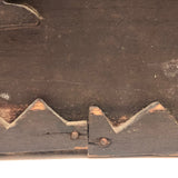 Wonderful 19th Century Folk Art / Tramp Art Box With Birds and Interior Lined with Quack Medicine Advertisement