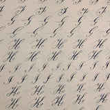 19th Century Penmanship Practice Notebook with Spencerian Bird Drawing