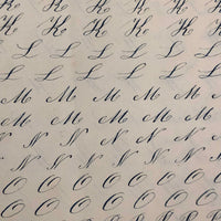 19th Century Penmanship Practice Notebook with Spencerian Bird Drawing