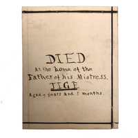 Hand-written Obituary for Beloved Cat Tige, 1880-1889