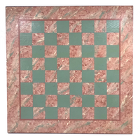 Fun Vintage Handpainted Wooden Checkerboard
