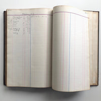 Big Old Leather Bound Ledger, Largely Unused