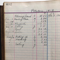 Big Old Leather Bound Ledger, Largely Unused